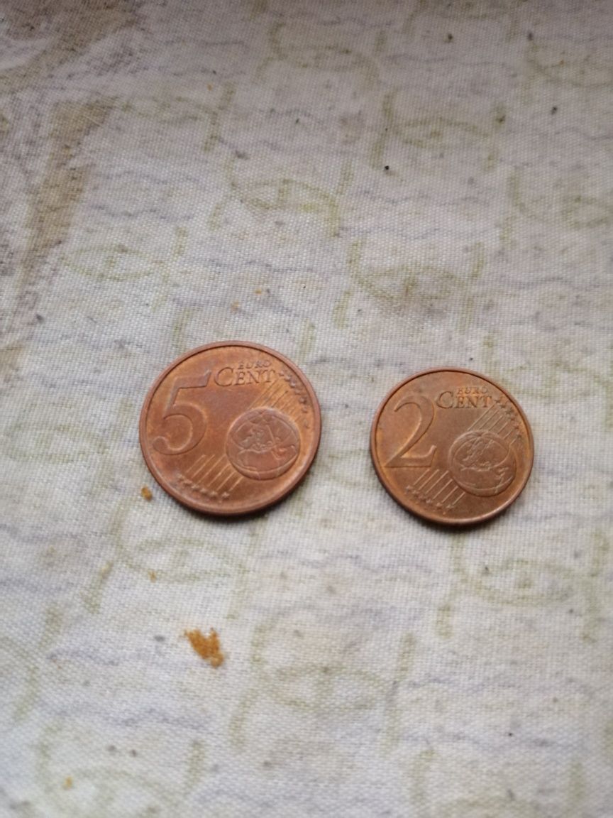Монети 5 i 2 euro cent