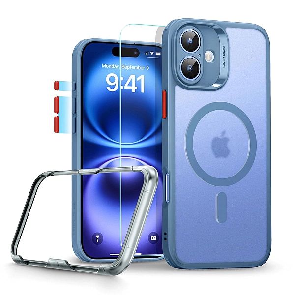 Esr Classic Pro Set Halolock Magsafe Iphone 16 Frosted Blue
