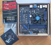 Płyta główna MSI H97M-G43 + CPU I7-4790 + 32 GB RAM