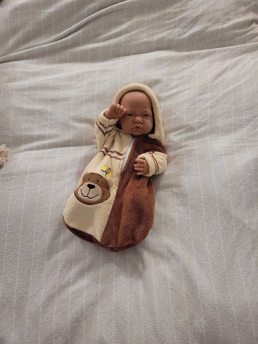 Ubranko dla lalki bobasa baby born 40-44cm śpiworek miś
