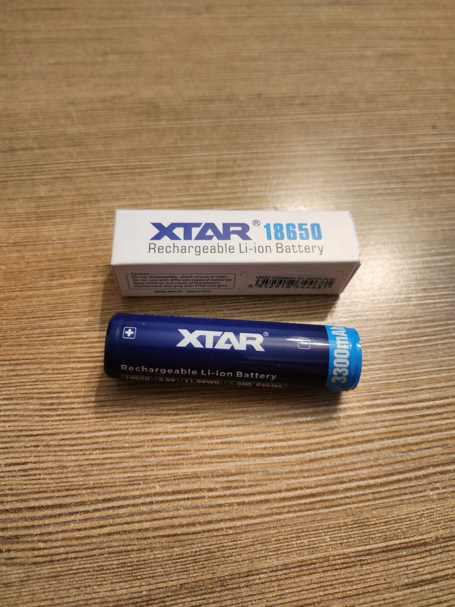 Akumulator XTAR li-on 18650, 3300mAh z zabezpieczeniem