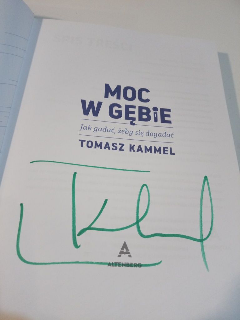 Moc w gębie - Tomasz Kammel (autograf)