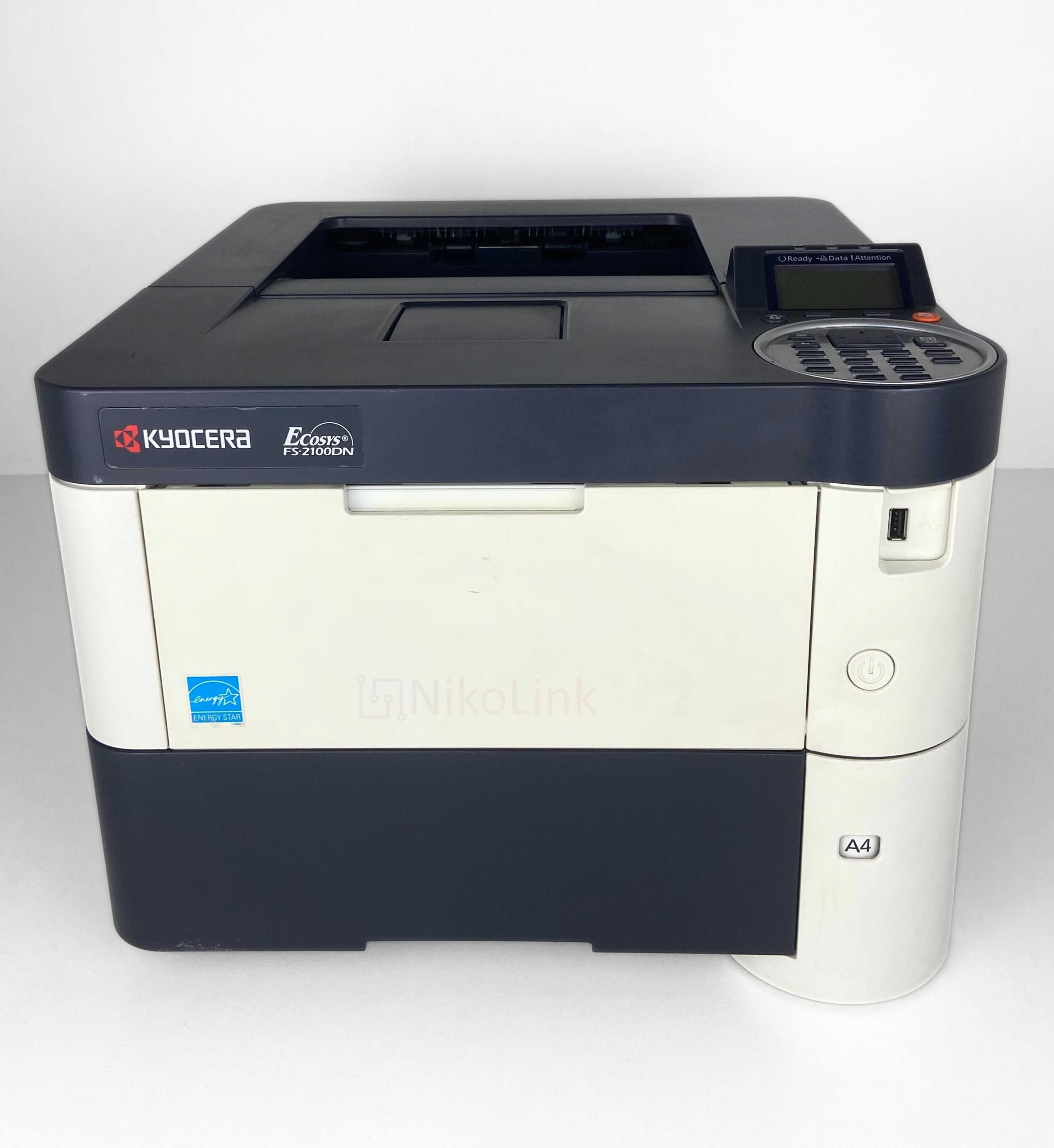 Принтер Лазерний Kyocera FS-2100DN | Дуплекс 40стр/хв Ethernet USB 2.0
