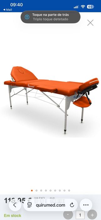 Marquesa de Massagem Dobrável Quirumed — NOVA, Embalada