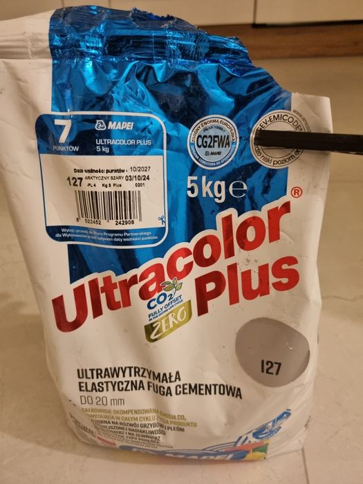Mapei Fuga cementowa ULTRACOLOR PLUS 127 ARKTYCZNA SZARA 5 kg