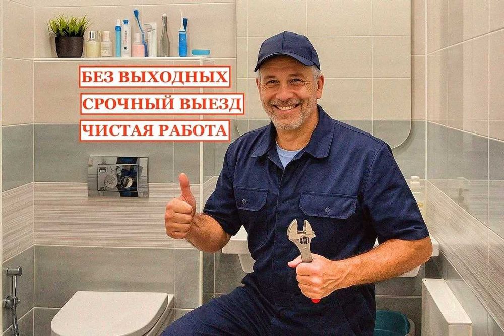 Сантехник 24/7 все виды работ замена стояков, прочистка канализации
