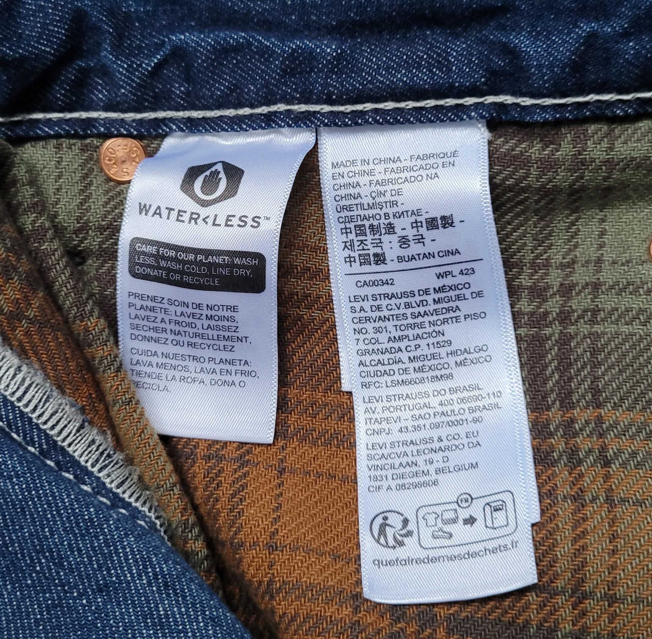 jeansy Levi's dżinsy 568 Stay Loose 33/34 100% bawełna grube W33/L34