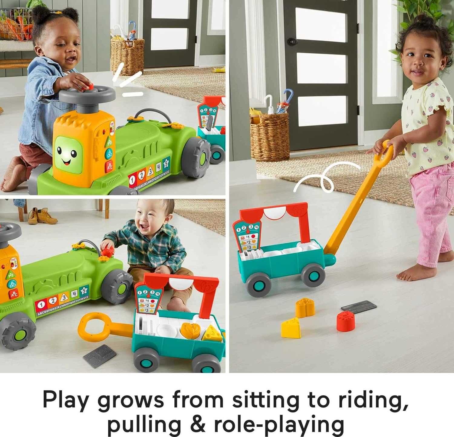 Fisher-Price Farm Tractor Walker HLM42 Фішер Прайс Трактор каталка