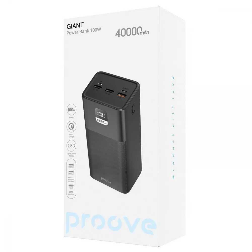 Портативна Батарея Proove Giant 100W 40000mAh