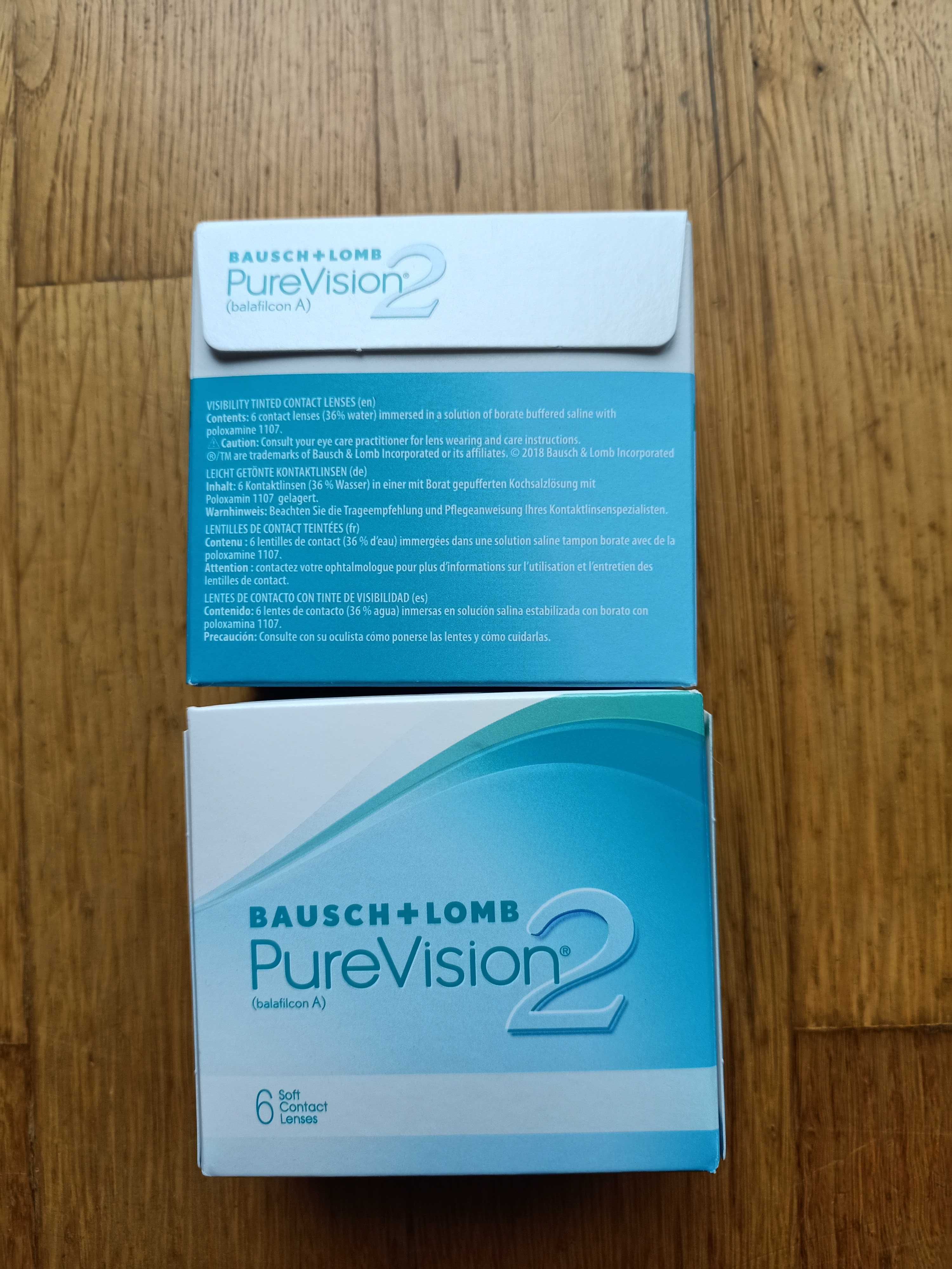 PureVision 2 soczewki kontaktowe Bausch&Lomb -5,25D -5,0D