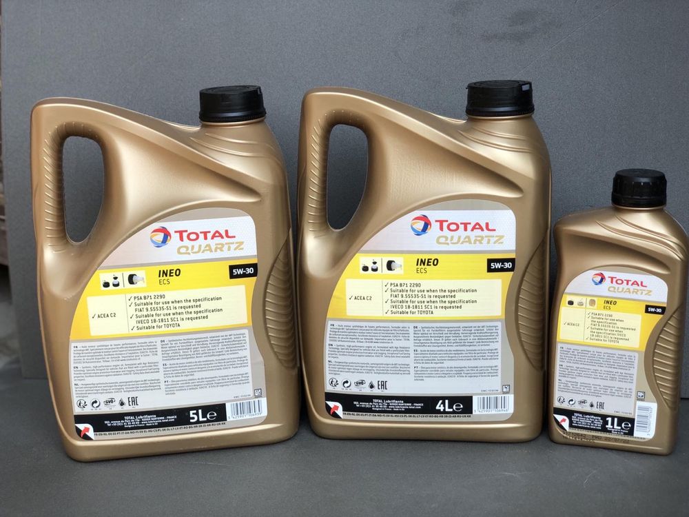 Масло 5w30/Total 5w30 5л ECS- 1425грн/Total 5w30 5л MC3 - 1535грн