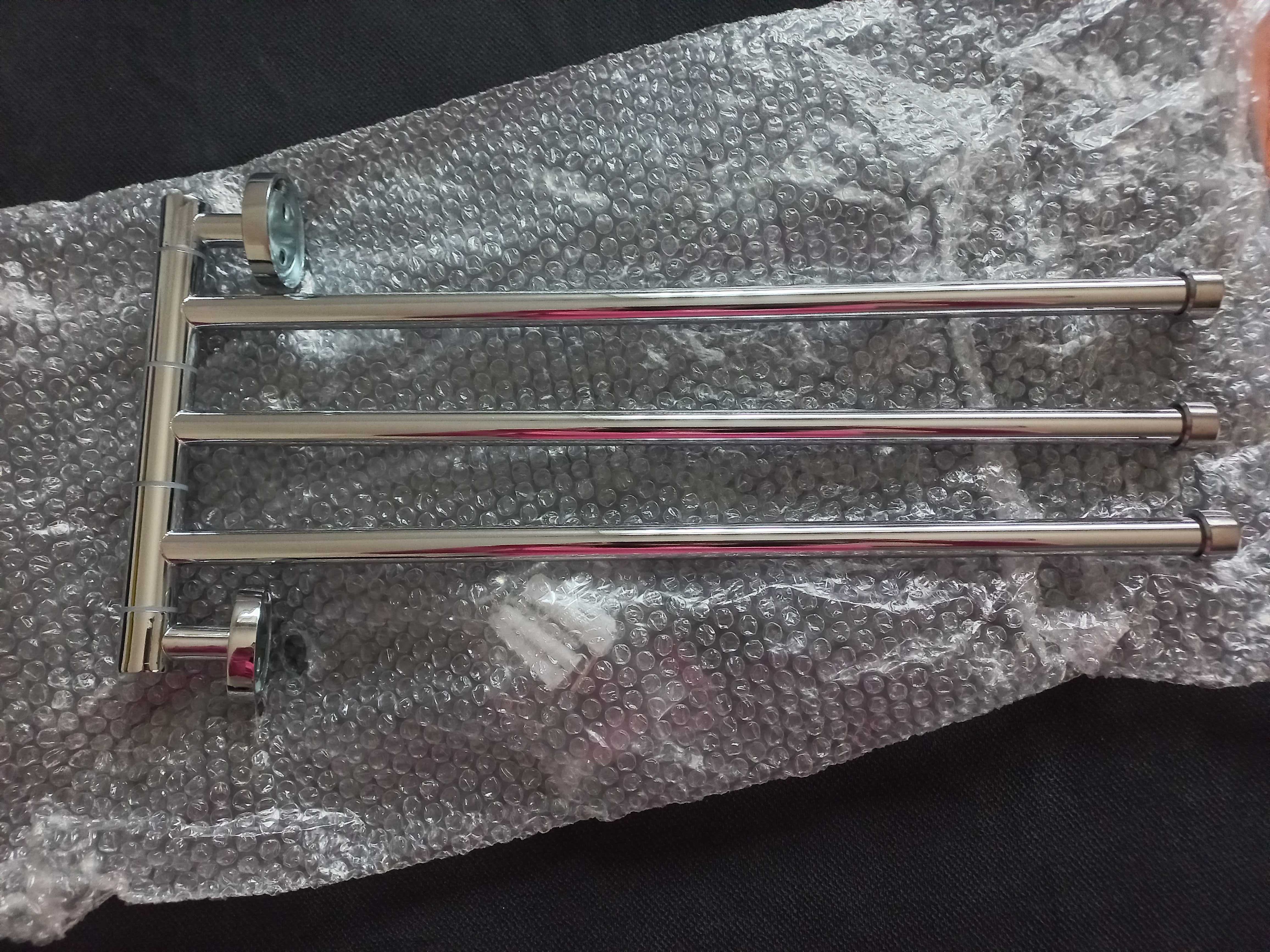 Toalheiro telescópio 3 braços