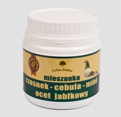 Czosnek cebula miód dla gołębi Leśna Dolina 500g