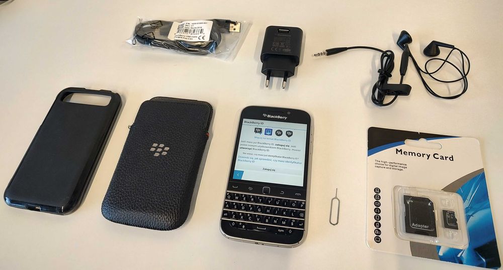 Czarny | BlackBerry Classic Q20 | 4G LTE | Bez BBID Oryginalny Komplet