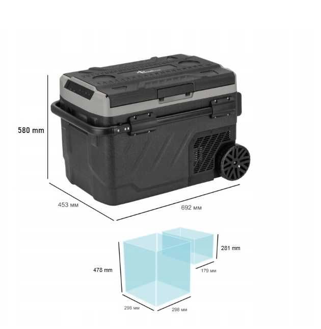 Lodówka Turystyczna kompresorowa zamrażarka DUAL ZONE EVO 60L 12/24V