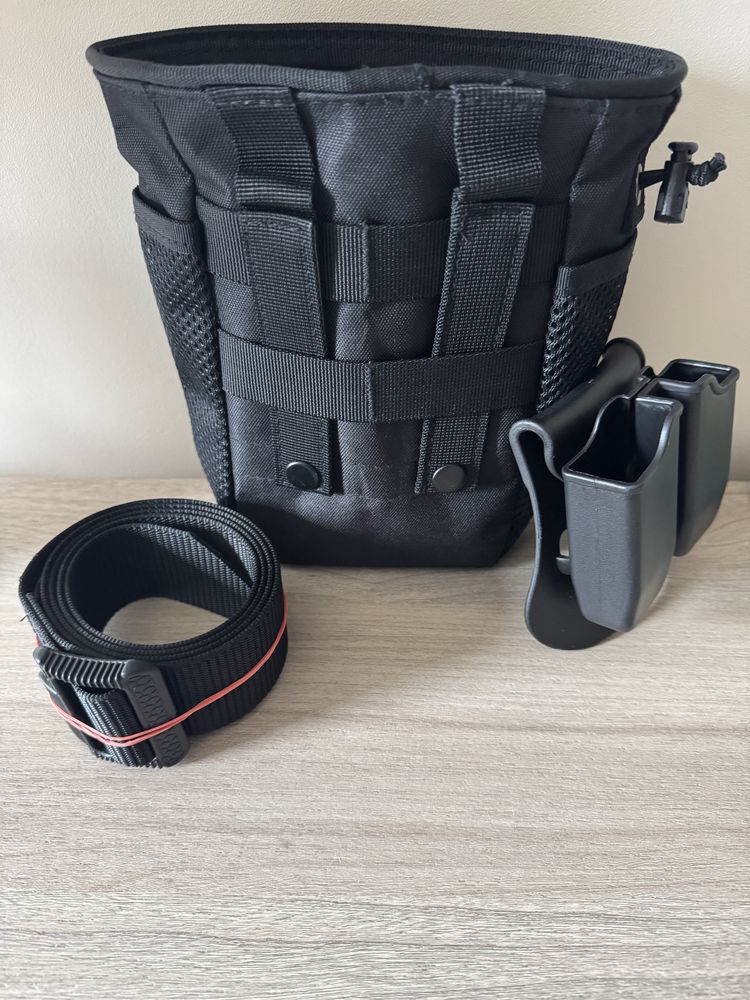 Pas Helikon UTL Urban Tactical - Black M , torba zrzutowa i ladownica