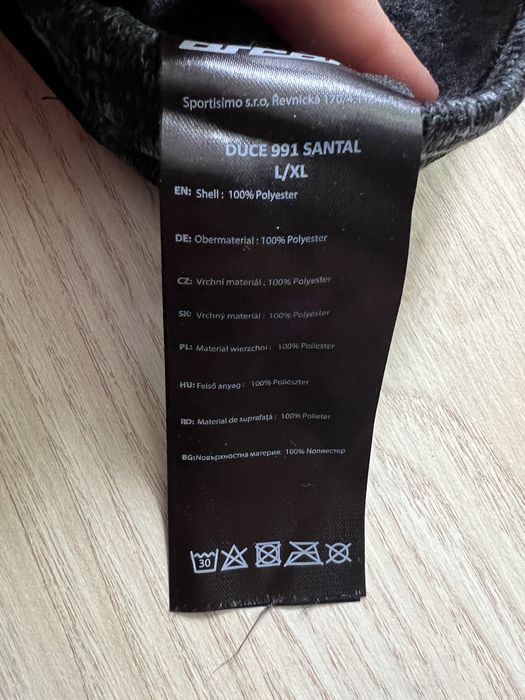 Opaska na uszy do biegania na narty czarna melanż