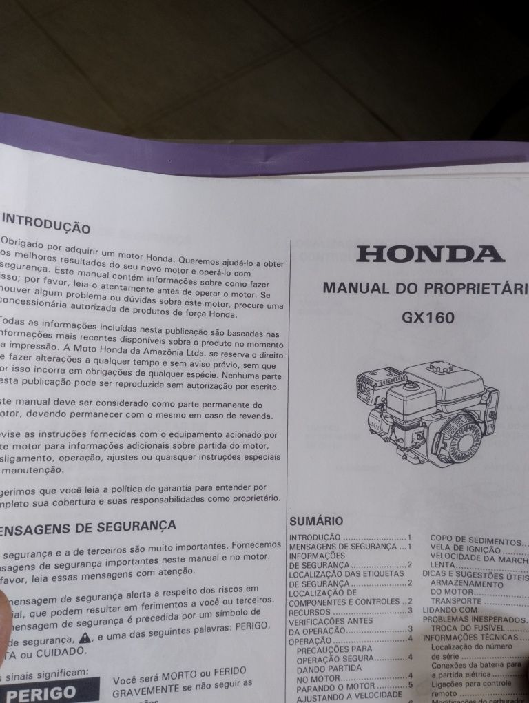 Gerador Honda a gás