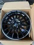 Nowe niemieckie felgi cms 17 5x112 czarne polerowany rant