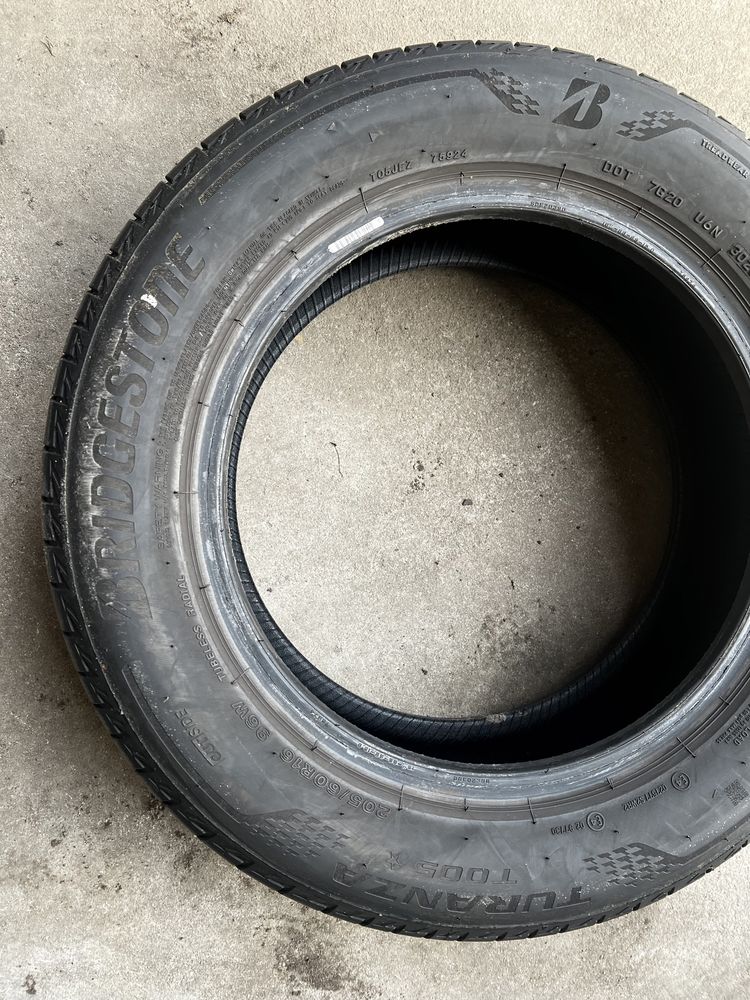 Dwie opony bridgestone turanza t005 205/60/16