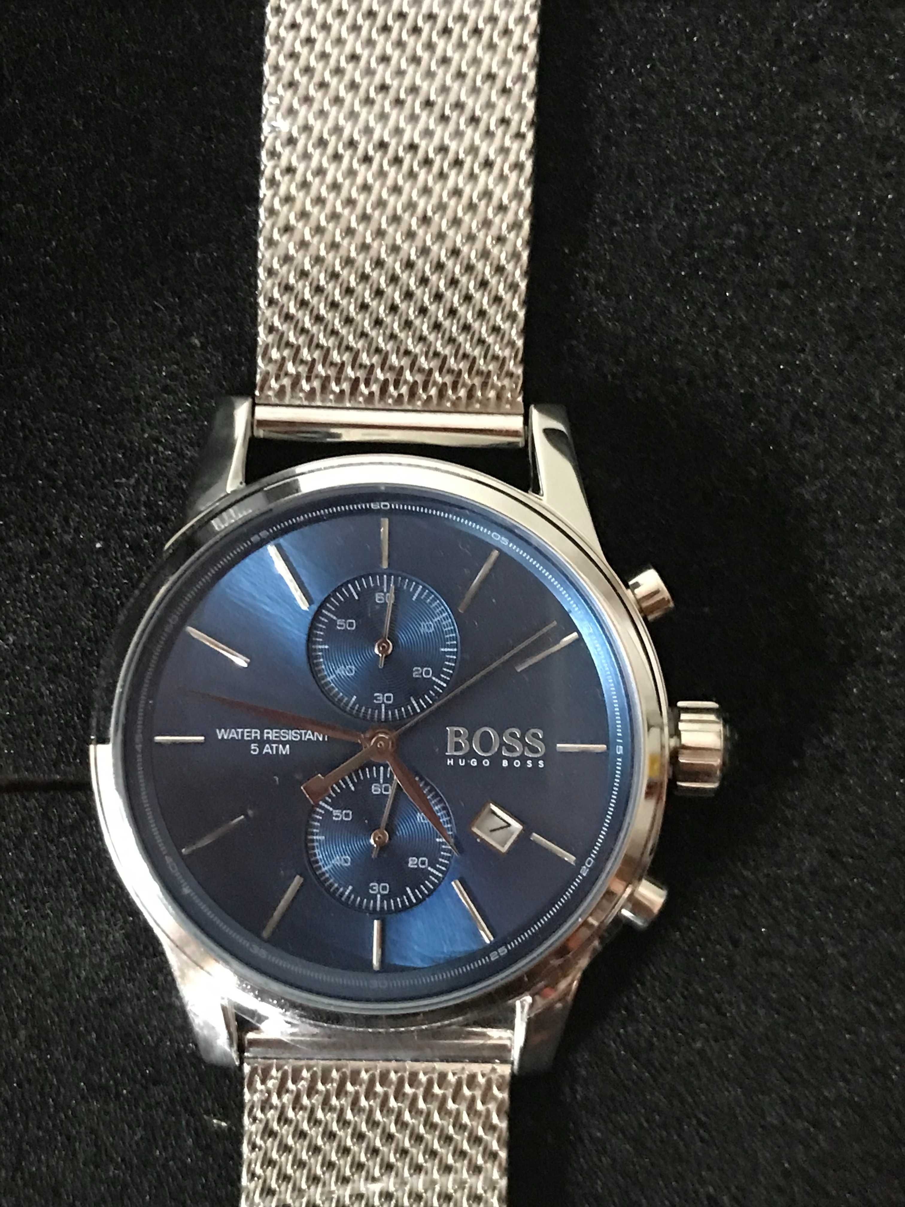 Relógio Hugo Boss Prateado & Azul