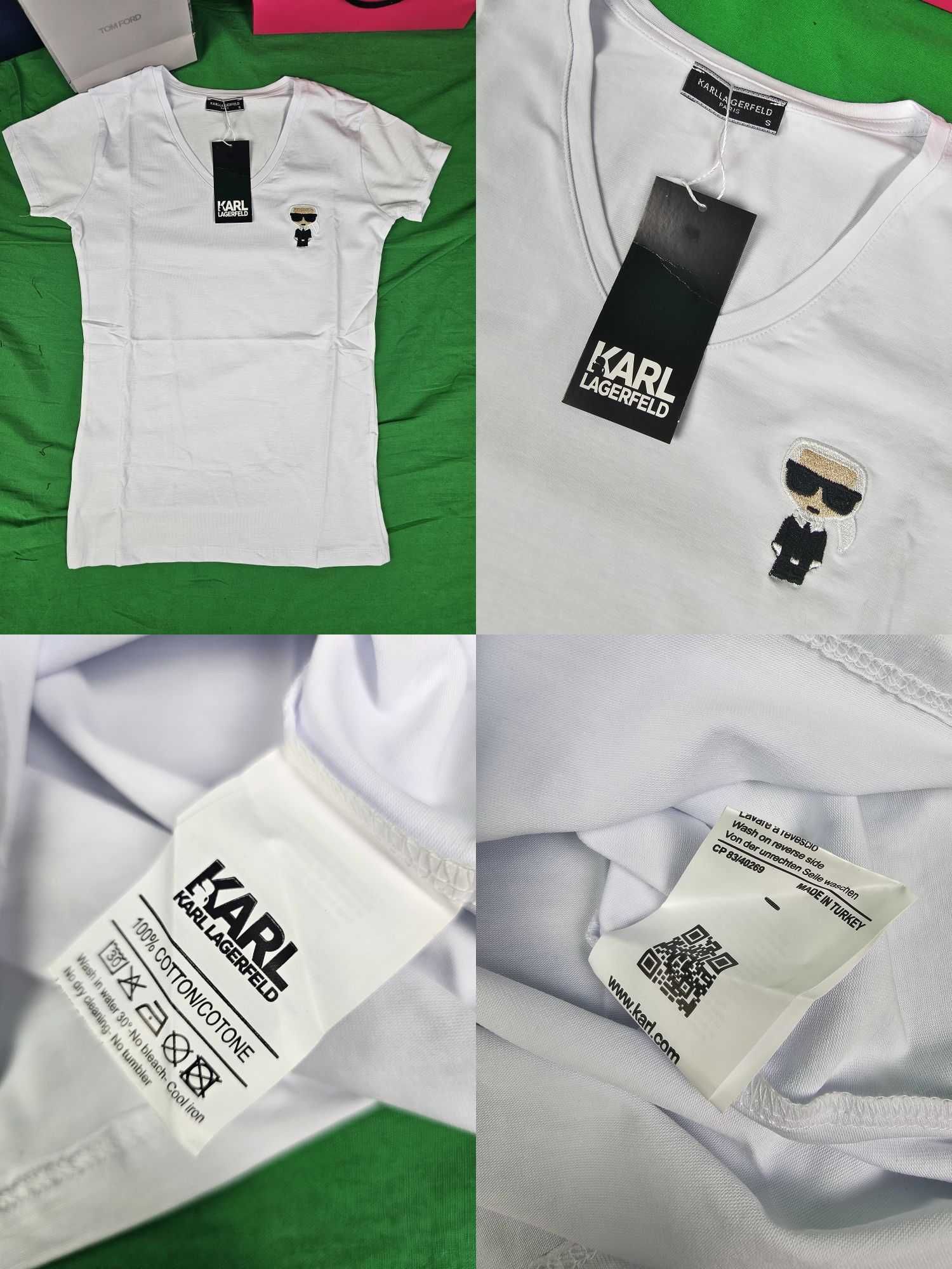 Koszulka Shirt koszulki Karl Guess damskie Ralph w serek Premium