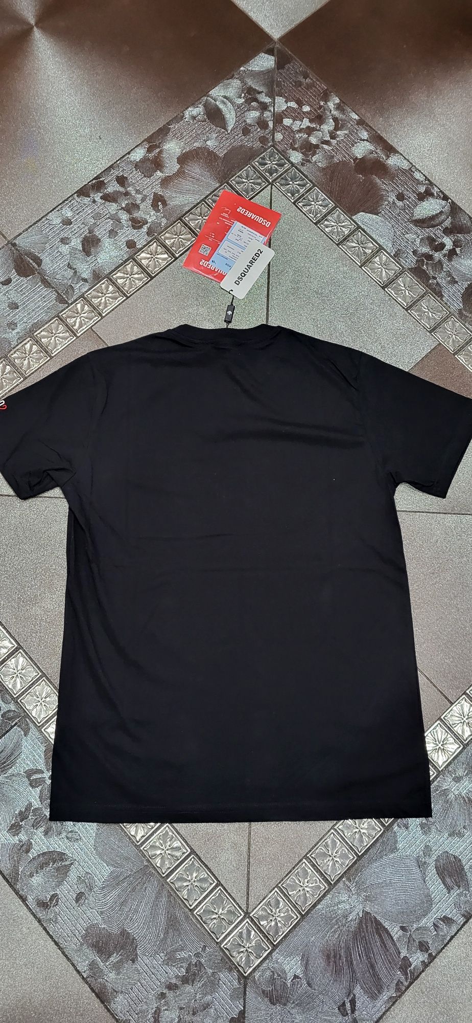 Dsquared2 czarna koszulka męska t-shirt premium logo M