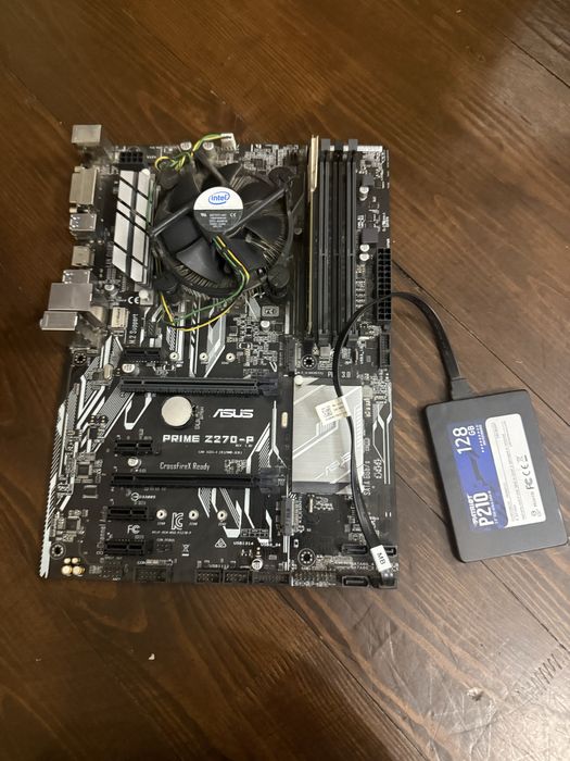 Тушка Asus Prime Z270-P+Intel Pentium G4400+8Gb DDDR4 RAM + SSD 128Gb