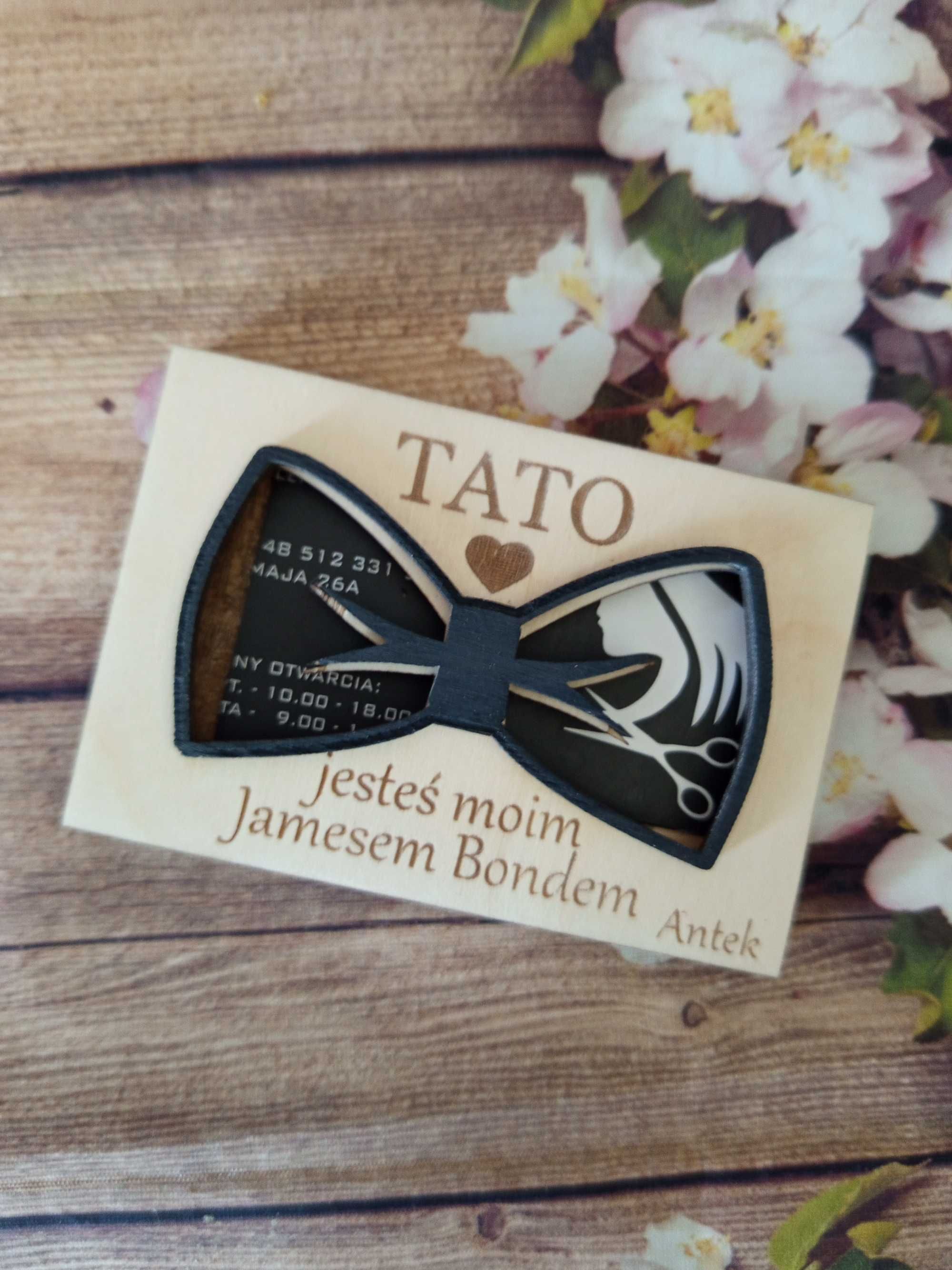 Pudełko na kartę podarunkową dla Taty - James Bond