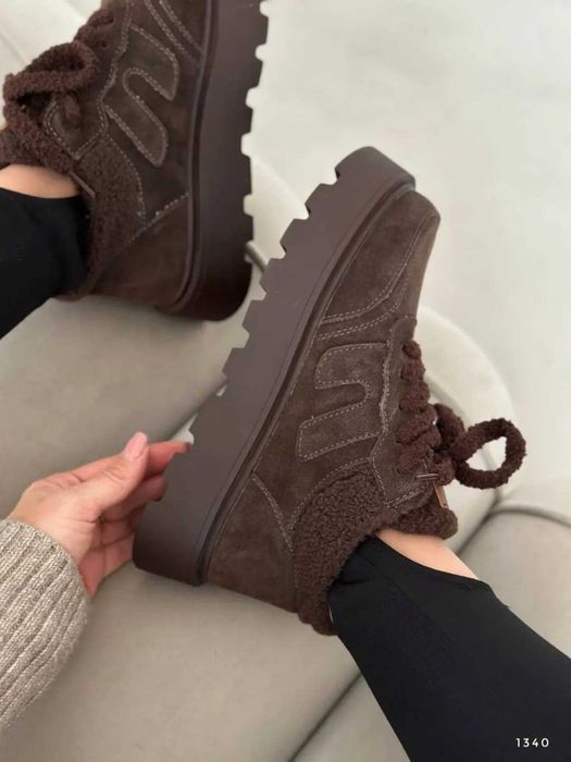 Зимові черевики шоколад хутро teddy, зимние ботинки шоколад 36-40р