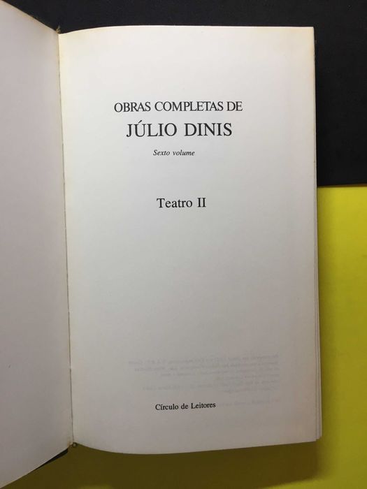 Obras Completas de Júlio Dinis - Teatro II