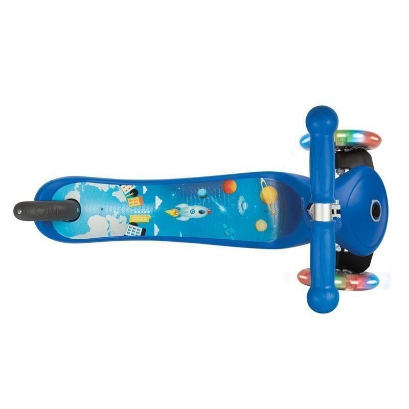 Самокат Globber My Free Fantasy Primo Lights Rocket (синій)