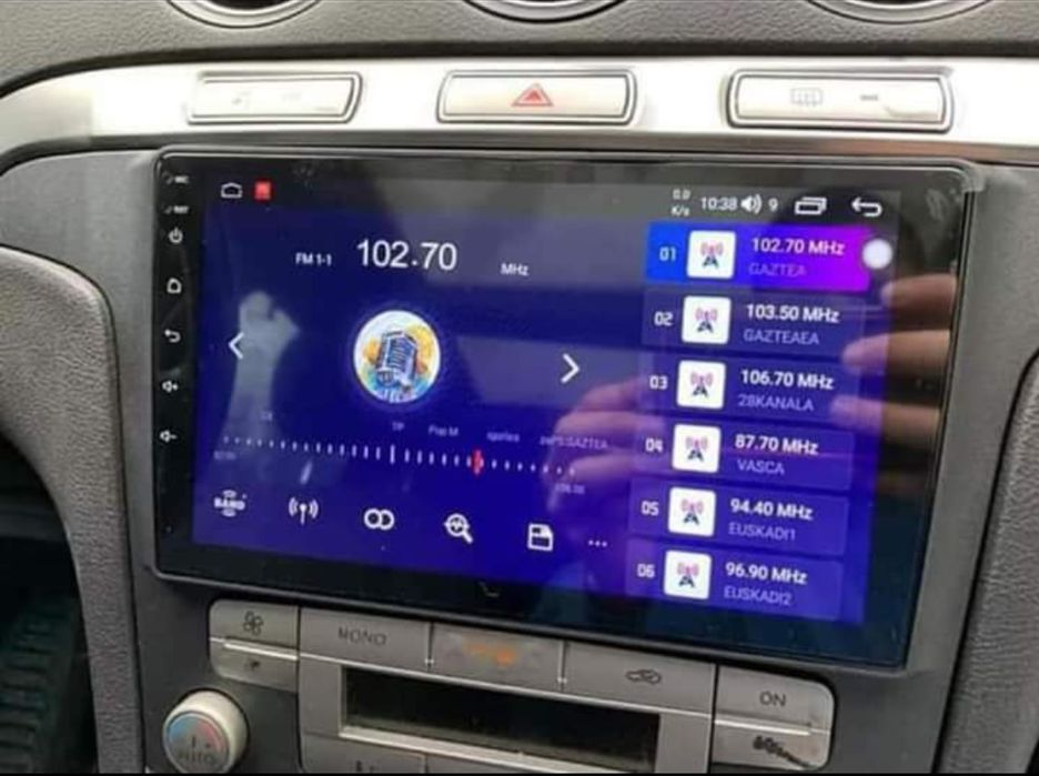 Rádio Android 13 com GPS Ford Focus, S-Max, Mondeo, Galaxy (Novo)