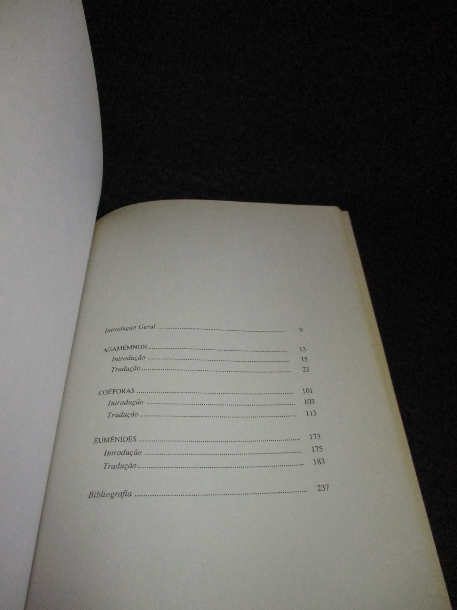 Livro Oresteia Agamémnon Coéforas Euménides Ésquilo