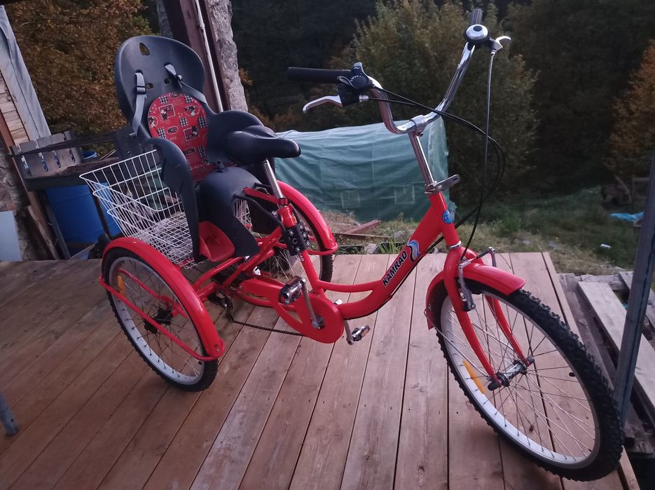 Rower trójkołowy , dzieciowóz, Shimano