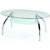 Ława stół stolik kawowy szklany owalny