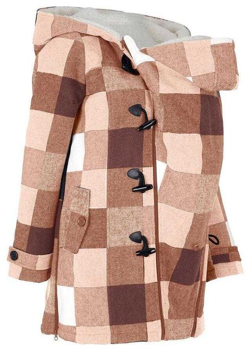 Kurtka ciążowa  z wstawką dla dzidziusia  - Zimowa / z  wełną