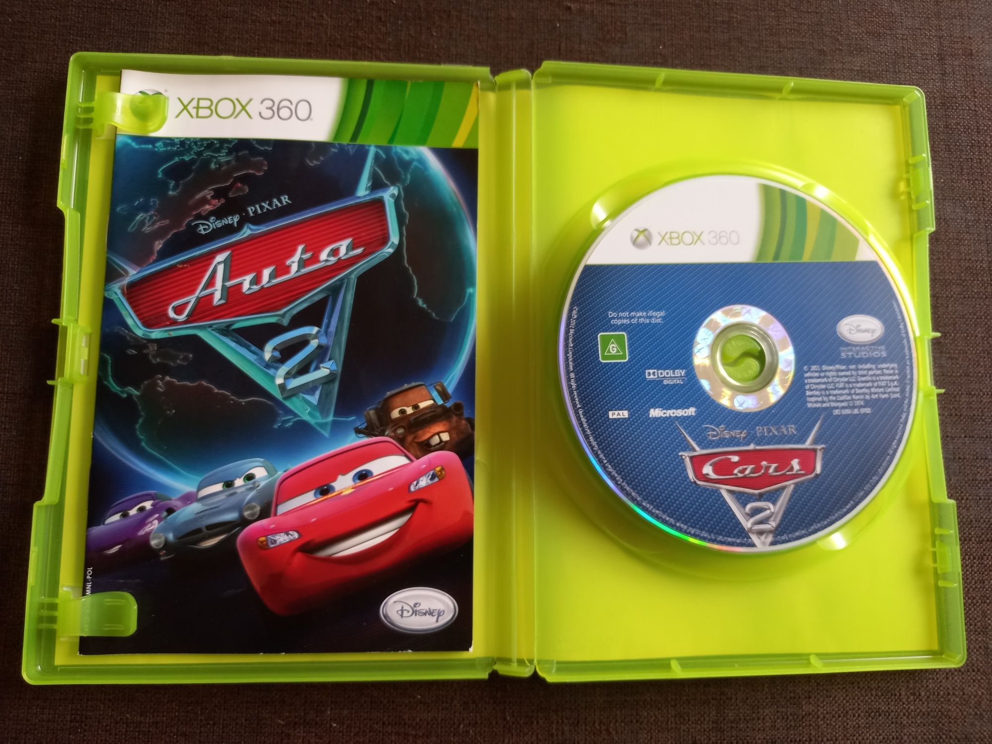 Gra Auta 2 na konsolę xbox 360 Disney Cars