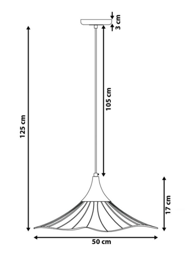 Lampa wisząca metalowa