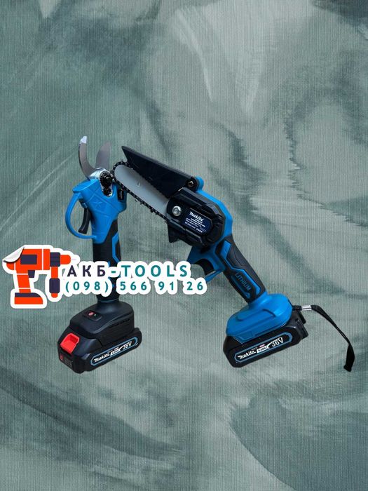 Садовий набір Makita 2/1 Секатор DMT50BL 30mm + Сучкоріз BCS36V 15cm