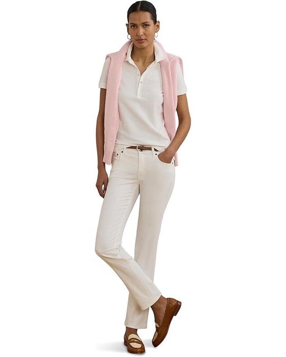 Ralph Lauren logo polo shirt. Поло коттон с вышивкой р М