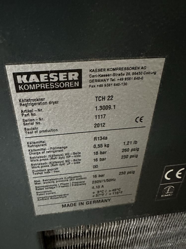 Compressor kaiser com secador