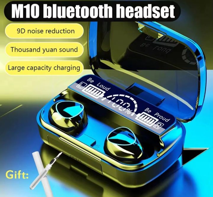 Nowe słuchawki bezprzewodowe TWS T 9-5.m 2 szt.