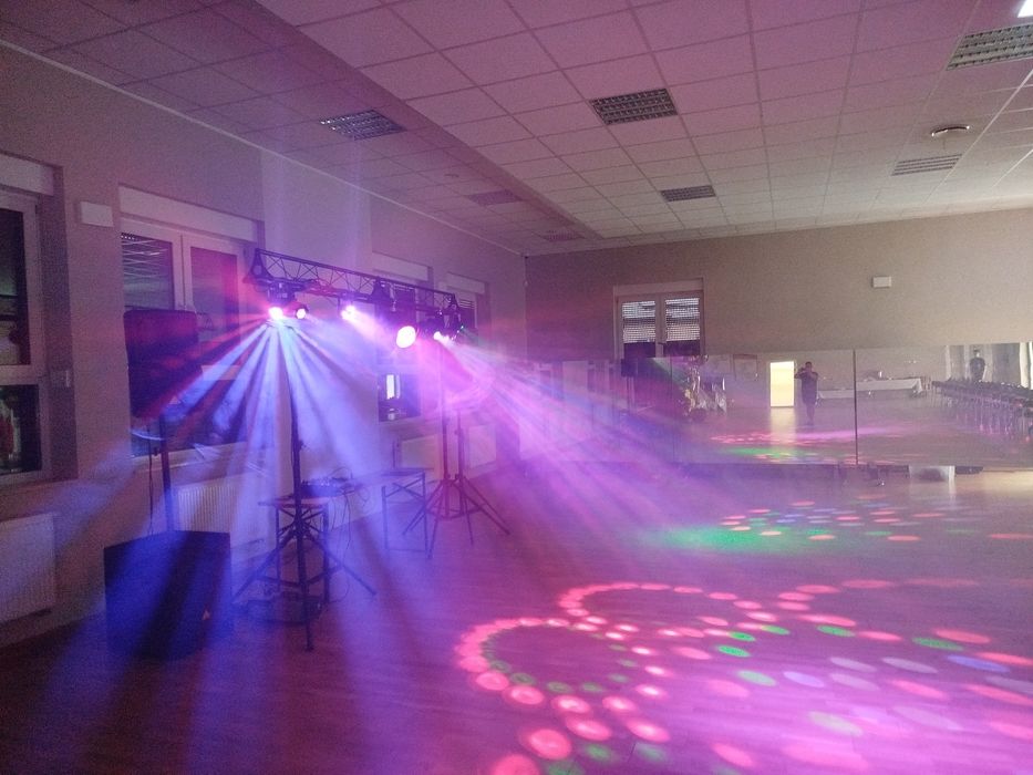 Wynajem nagłośnienia, oświetlenia oraz wytwornic dymu i baniek