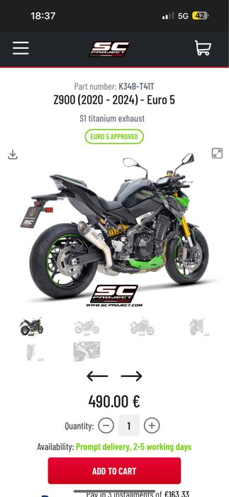 Escape completo SC Project S1 Titanium