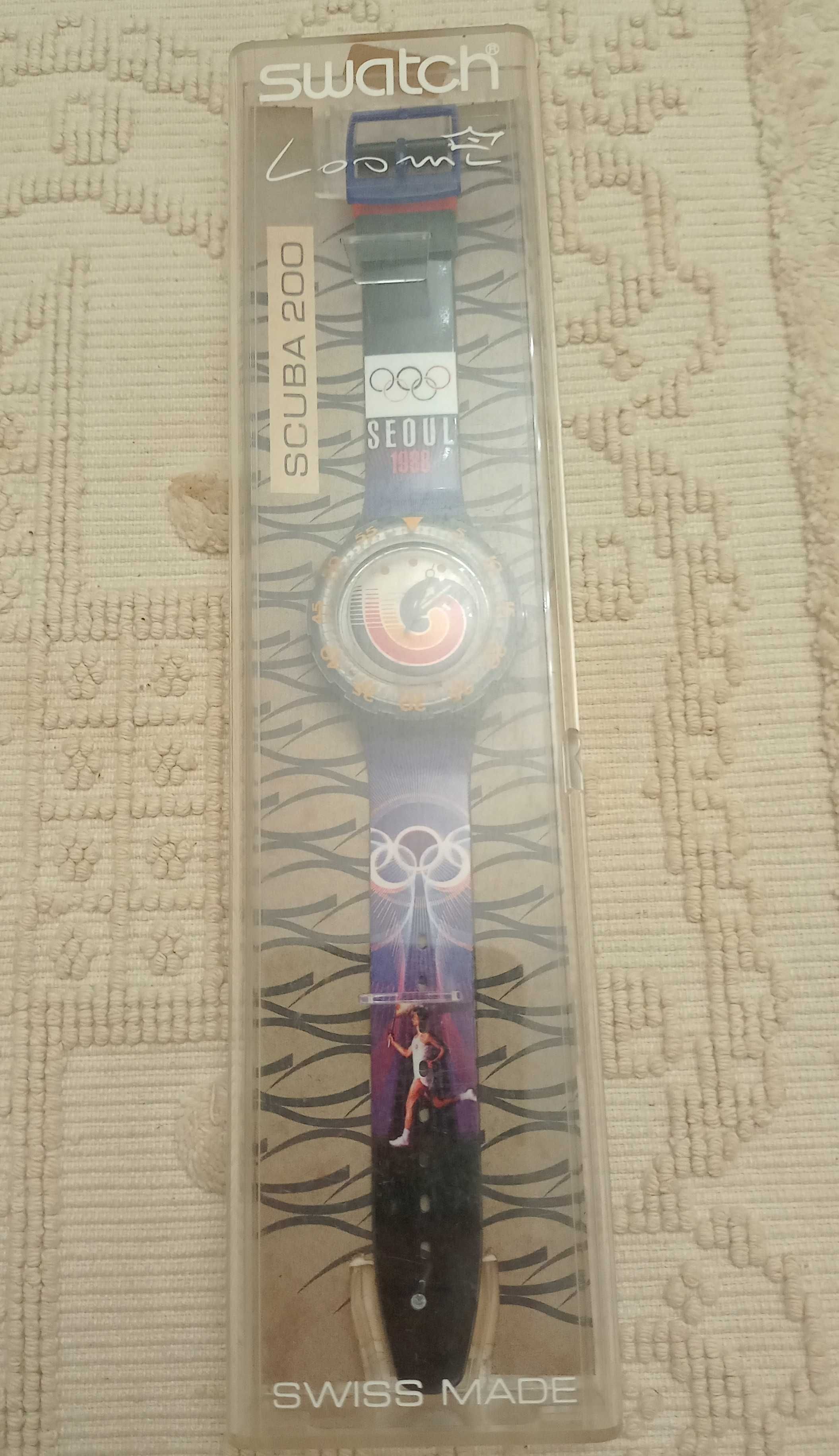 Relógio da Swatch comemorativo dos Jogos Olímpicos de Seoul 1988