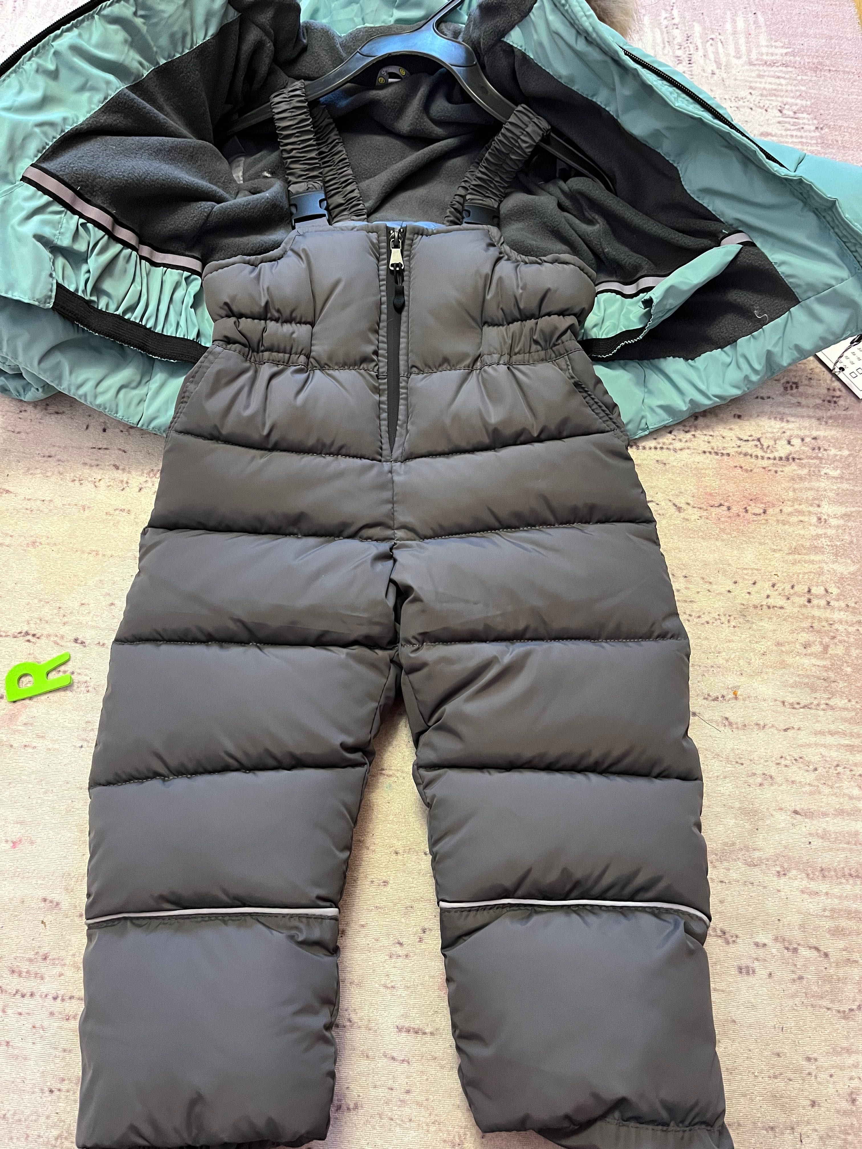 Зимовий комбінезон,штани та куртка,новий не вдіваний,пух ,розмір 92-98