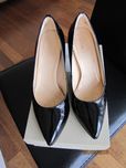 Clarks nowe lakierowane czarne szpilki r 37
