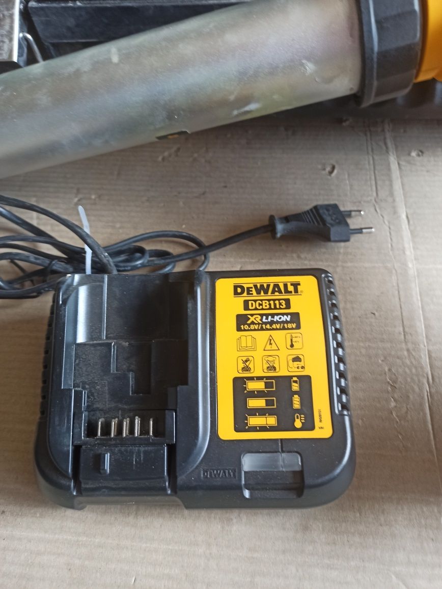 Silikoniarka DeWalt DCE580+ Bateria 2.0ah + ładowarka+ skrzynka