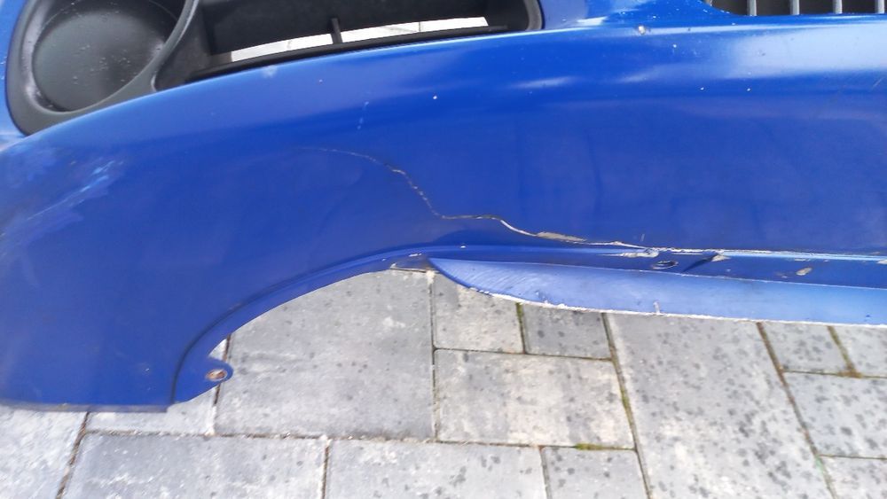Skoda Fabia 1 lift 04-07 zderzak przod przedni niebieski 4590